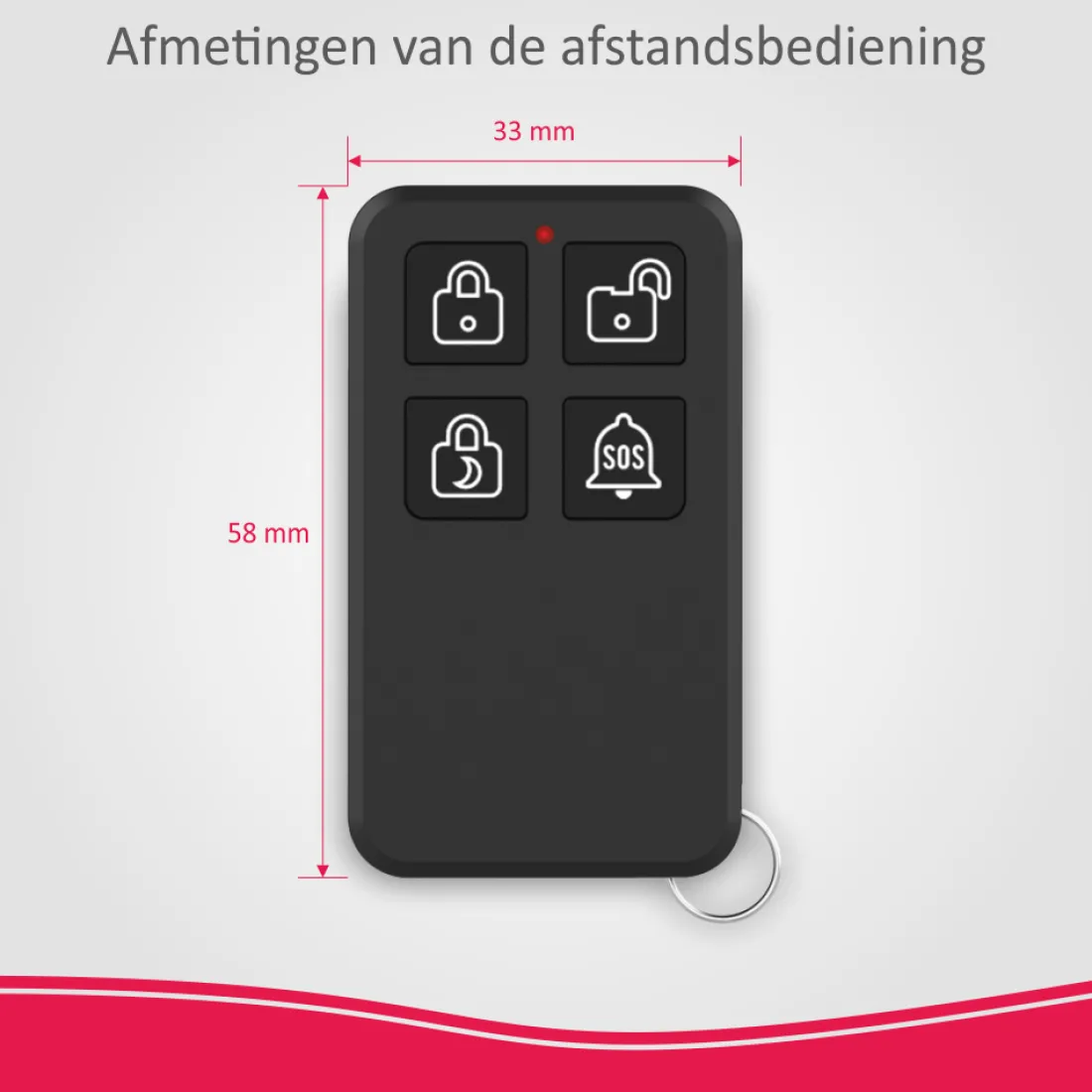 afstandsbediening_voor_el_2.webp Accessoires alarmsystemen | Alarmsysteem Home+*ELRO Afstandsbediening Voor As90S Home+ Alarmsysteem (As90Re)