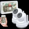 Babyfoon met monitor | Babyfoon met extra camera's*ELRO Baby Monitor Royale Hd Babyfoon Met 12,7 Cm Touchscreen En App - Met Extra Babyfoon (Bc3000-2)
