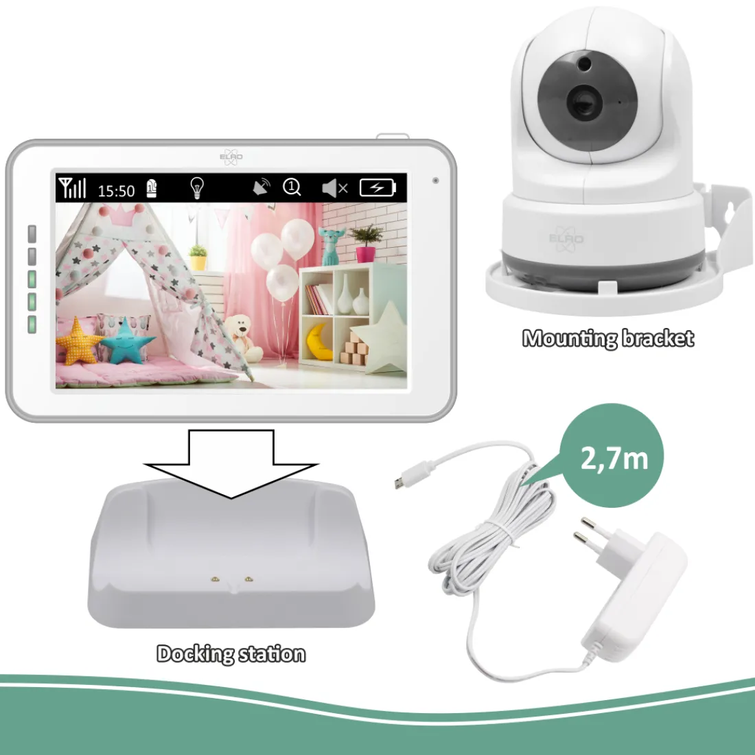 baby_monitor_royale_hd_ba_10-1.webp Babyfoon met monitor | Babyfoon met extra camera's*ELRO Baby Monitor Royale Hd Babyfoon Met 12,7 Cm Touchscreen En App - Met Extra Babyfoon (Bc3000-2)