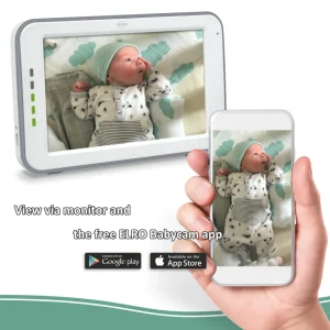 Babyfoon met extra camera's*ELRO Baby Monitor Royale Hd Babyfoon Met 12,7 Cm Touchscreen En App - Met Twee Extra Babyfoons (Bc3000-3)