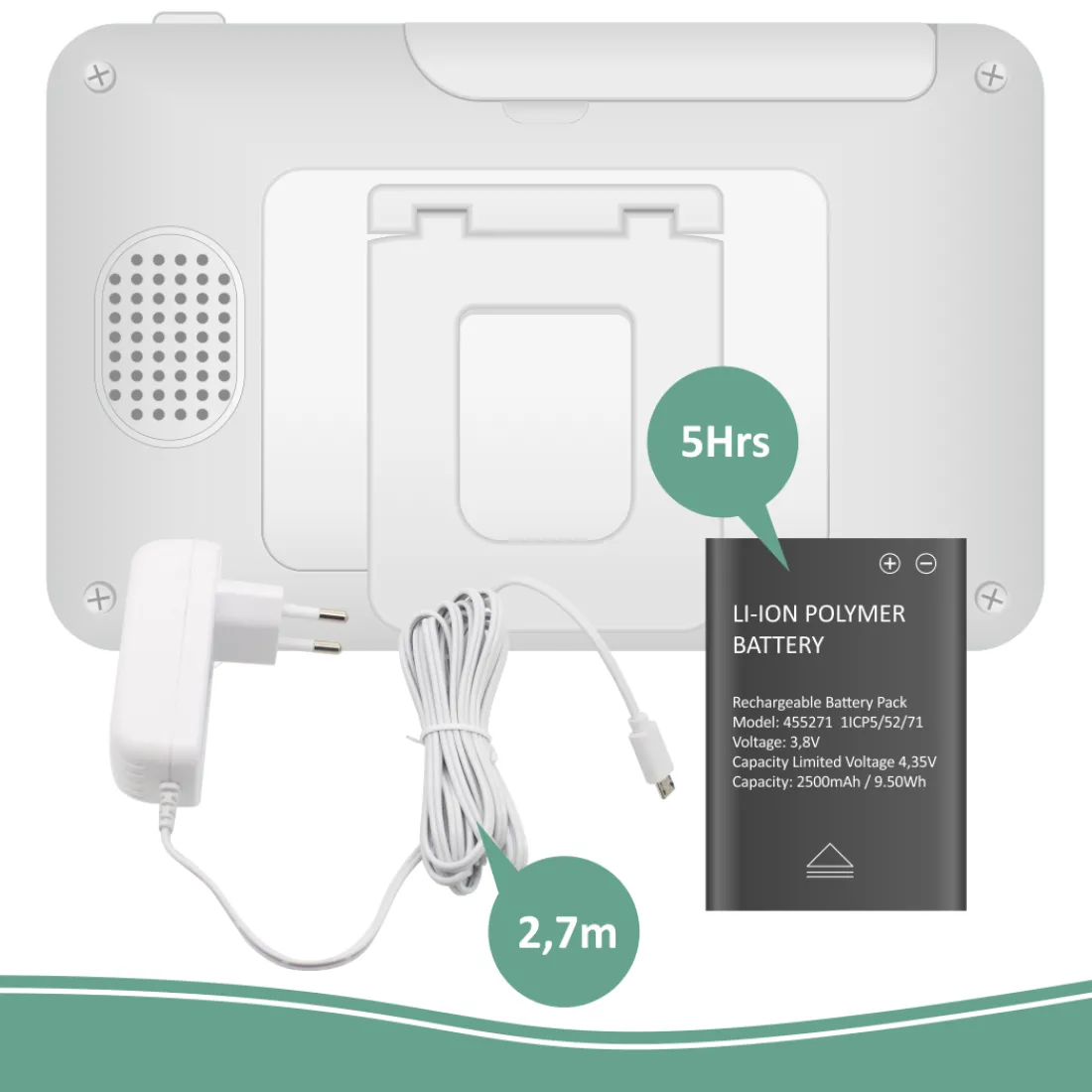 baby_monitor_royale_hd_ba_9-3.webp Babyfoon met extra camera's | Babyfoon met monitor*ELRO Baby Monitor Royale Hd Babyfoon Met 12,7 Cm Touchscreen En App - Met Drie Extra Babyfoons (Bc3000-4)