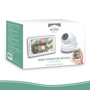 Babyfoon met monitor*ELRO Baby Monitor Royale Hd Babyfoon Met 12,7 Cm Touchscreen En App - Met Twee Extra Babyfoons (Bc3000-3)