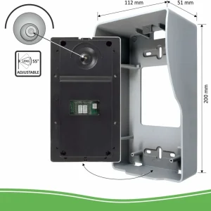 Video deur intercom | Deurintercom met camera*ELRO Bedraad Color Night Vision Deur Intercom Systeem Met Video (Dv477W)