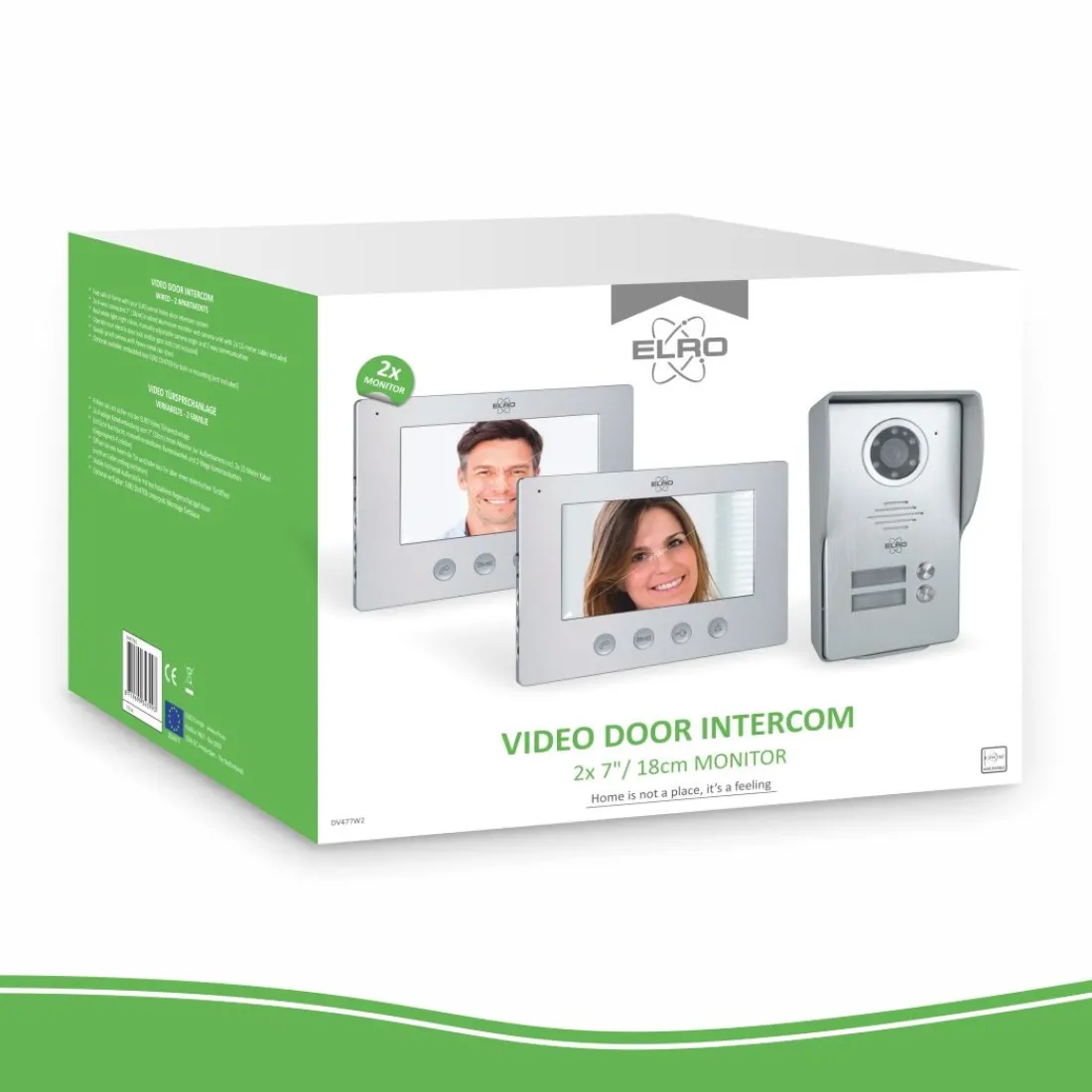 bedraad_color_night_visio_8.webp Video deur intercom | Deurintercom met camera*ELRO Bedraad Color Night Vision Deur Intercom Systeem Met Video – Twee Monitors (Dv477W2)