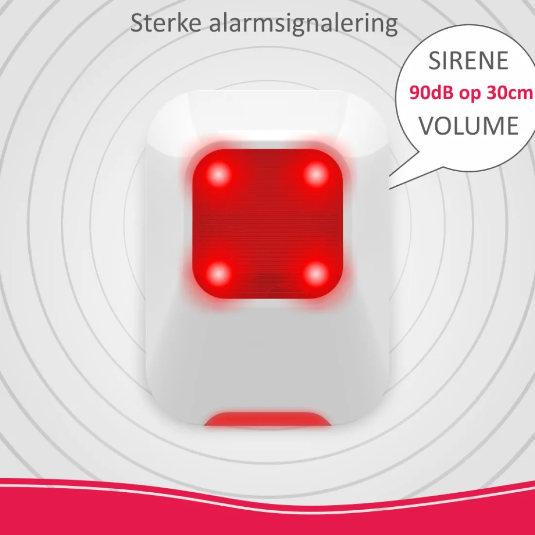 binnensirene_voor_elro_as_3.webp Accessoires alarmsystemen | Alarmsysteem Home+*ELRO Binnensirene Voor As90S Home+ Alarmsysteem (As90Sra)