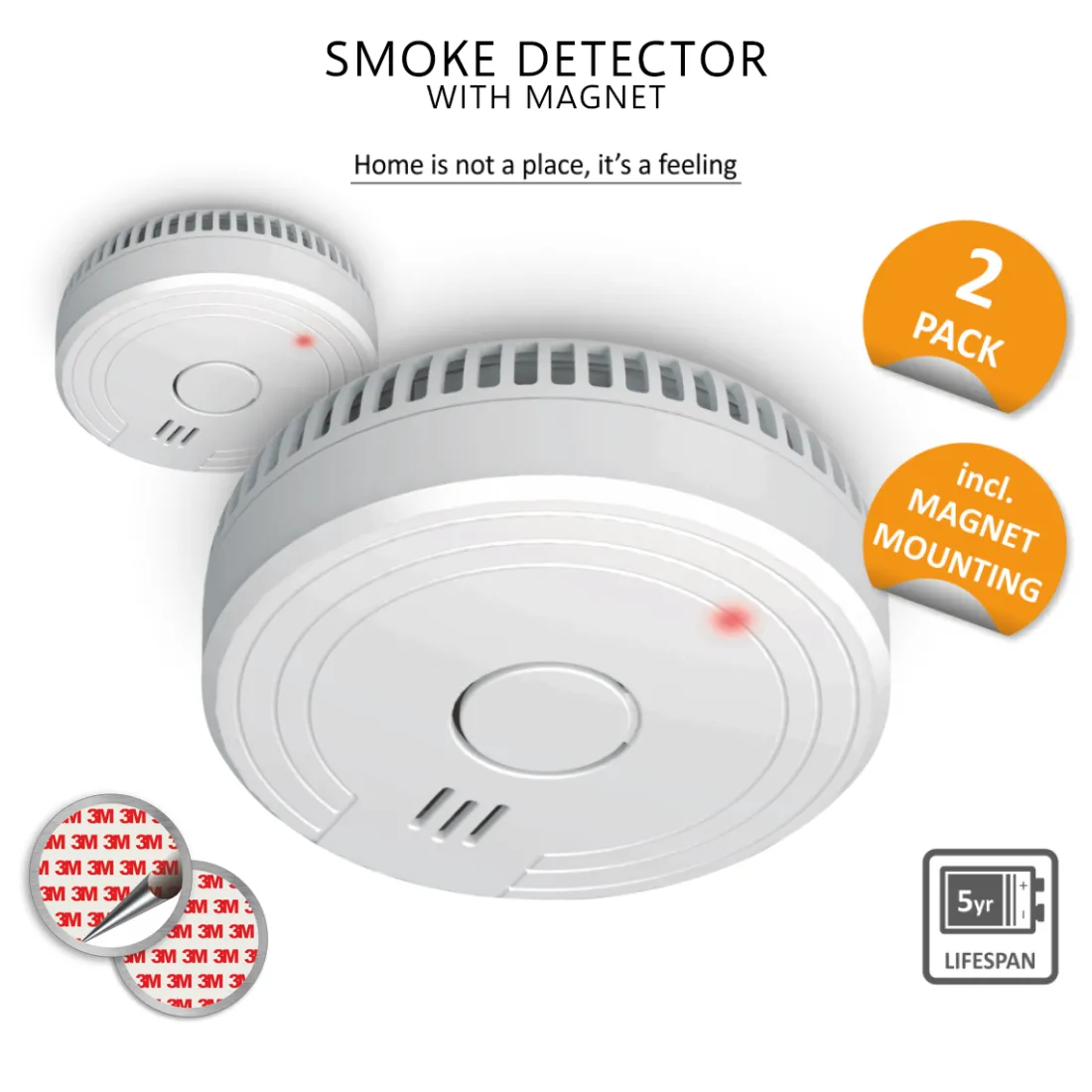 brandpreventieset__x_rook_1-1.webp Koolmonoxidemelders | Rookmelders*ELRO Brandpreventieset – 2X Rookmelders Met 5 Jaar Batterij En Magneet Montage + Koolmonoxidemelder Met 10 Jaar Sensor (Ff1840)