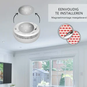 Koolmonoxidemelders | Rookmelders*ELRO Brandpreventieset – 2X Rookmelders Met 5 Jaar Batterij En Magneet Montage + Koolmonoxidemelder Met 10 Jaar Sensor (Ff1840)