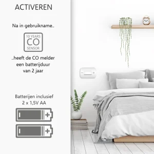 Koolmonoxidemelders | Rookmelders*ELRO Brandpreventieset – 2X Rookmelders Met 5 Jaar Batterij En Magneet Montage + Koolmonoxidemelder Met 10 Jaar Sensor (Ff1840)