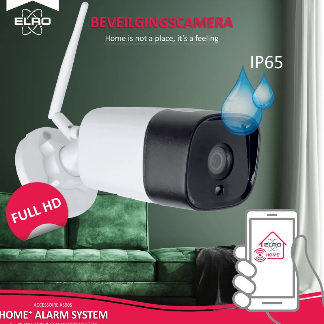 buitencamera_voor_elro_as_1.webp Accessoires alarmsystemen | Alarmsysteem Home+*ELRO Buitencamera Voor As90S Home+ Alarmsysteem (As90Cab)