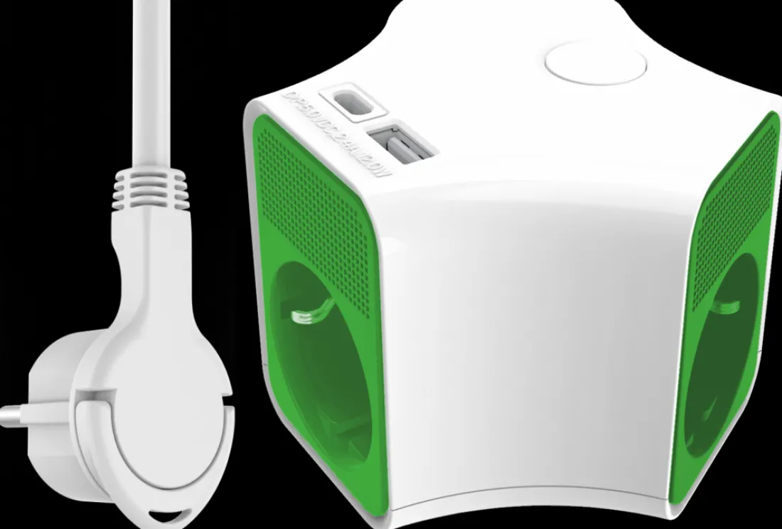 cube_design_stekkerdoos_v_0.webp Elektra*ELRO Cube Design Stekkerdoos 5-Voudig Met 1,5M Snoer En Schakelaar – 3X Stopcontact + Usb + Usb-C – Kinderbeveiliging – Randaarde Stekker – Max. 3680W – Tuv Getest (Es903)