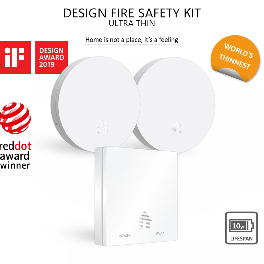 design_brandpreventieset__1.webp Koolmonoxidemelders | Rookmelders*ELRO Design Brandpreventieset - 2X Ultra Dunne Rookmelder & Ultra Dunne Koolmonoxidemelder Met 10 Jaar Batterij - Voldoet Aan Europese Norm En14604 En En50291 (Ff4610)