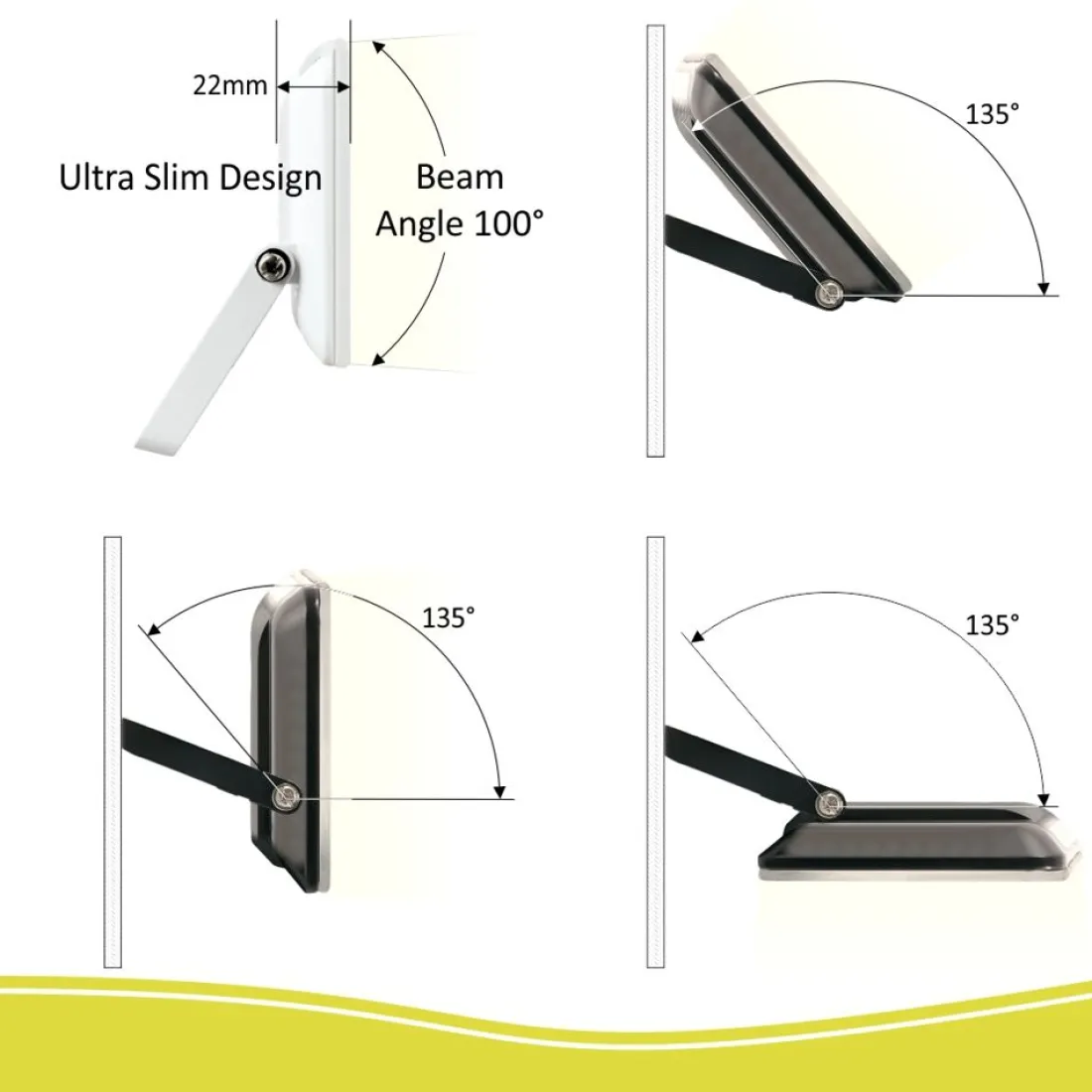 design_led_buitenlamp__wa_2.webp Floodlight*ELRO Design Led Buitenlamp 10 Watt - Wit (Lf5010)