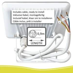 Floodlight | Buitenlamp led*ELRO Design Led Buitenlamp 20 Watt - Zwart (Lf5020)