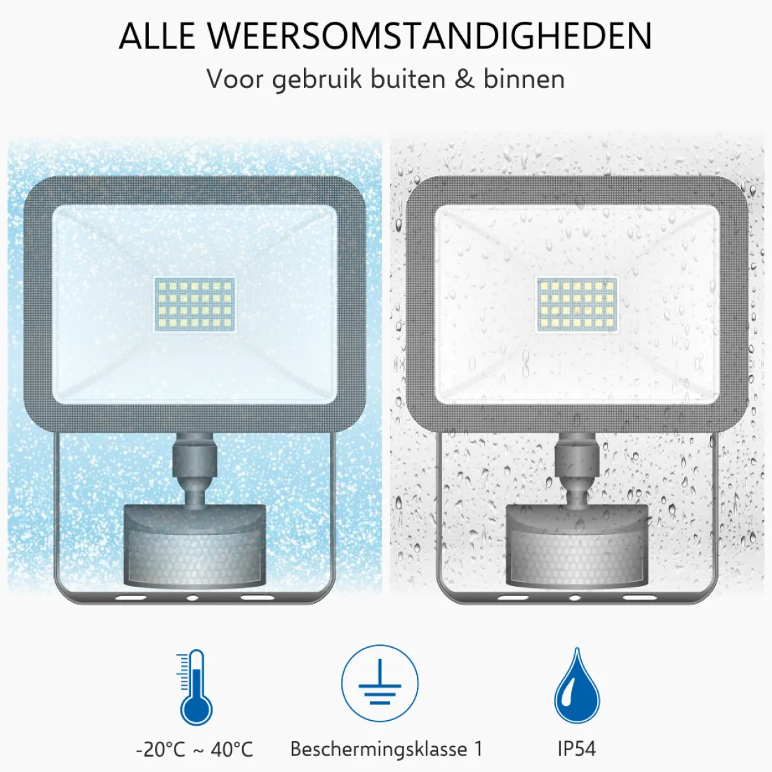 design_led_buitenlamp_met_4.webp Floodlight*ELRO Design Led Buitenlamp Met Bewegingssensor - 20W – 1600Lm – Ip54 Waterdicht - Zwart (Lf60-20-P-B)