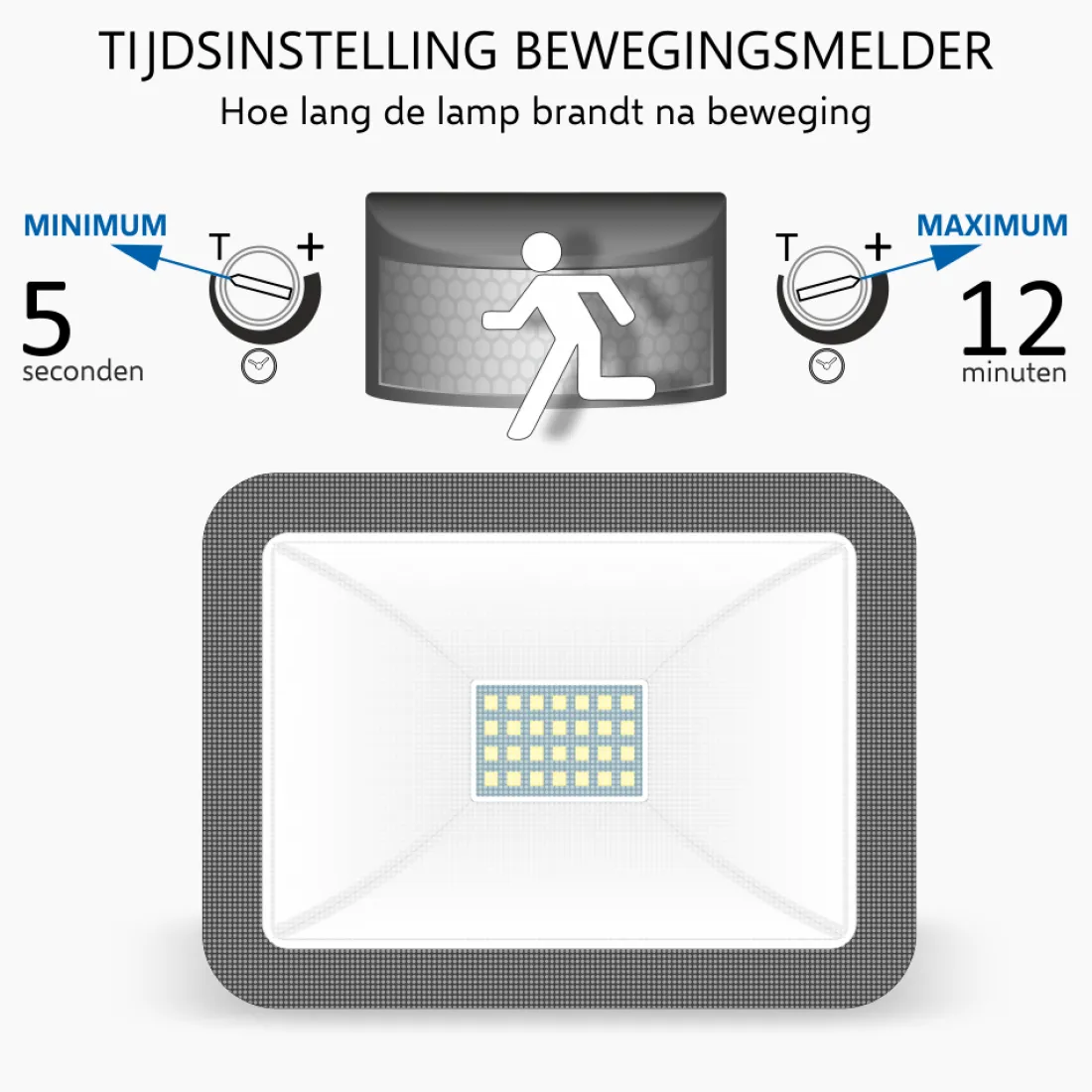 design_led_buitenlamp_met_6.webp Floodlight*ELRO Design Led Buitenlamp Met Bewegingssensor - 20W – 1600Lm – Ip54 Waterdicht - Zwart (Lf60-20-P-B)