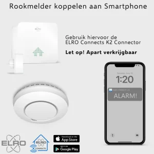 Slimme melders | Koppelbare rookmelders*ELRO Draadloos Koppelbare Rookmelders - Met Hittesensor - Voldoet Aan Europese Norm En14604 - 2 Pack (Fz5002R)