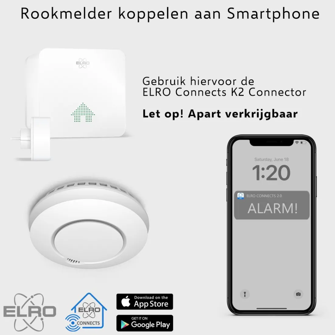 draadloos_koppelbare_rook_3-1.webp Slimme melders | Koppelbare rookmelders*ELRO Draadloos Koppelbare Rookmelders - Met Hittesensor - Voldoet Aan Europese Norm En14604 - 2 Pack (Fz5002R)
