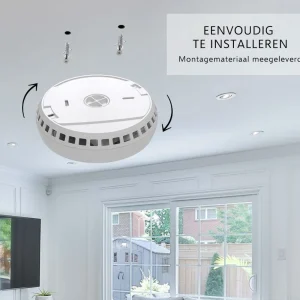 Slimme melders | Koppelbare rookmelders*ELRO Draadloos Koppelbare Rookmelders - Met Hittesensor - Voldoet Aan Europese Norm En14604 - 2 Pack (Fz5002R)