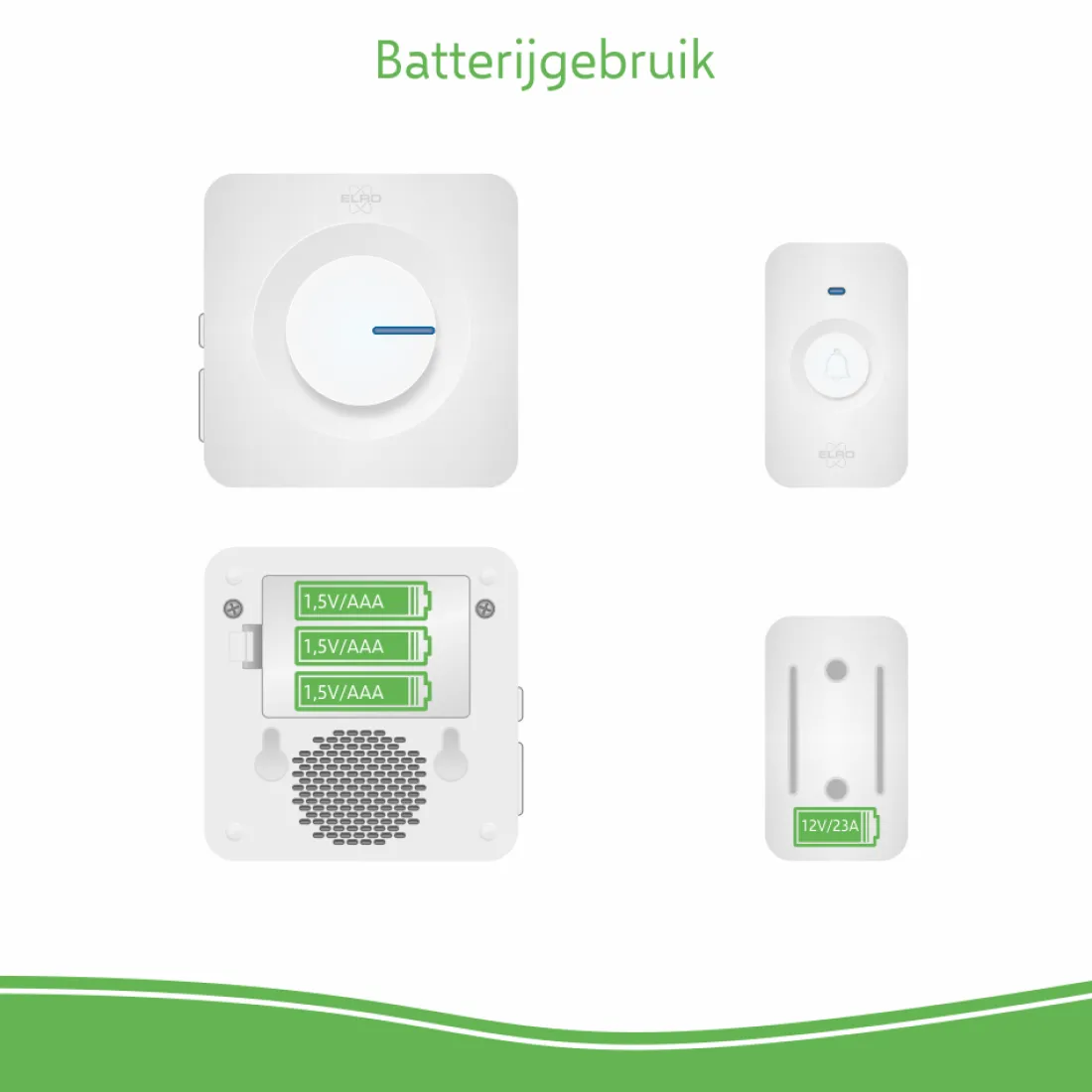 draadloze_deurbel_set__me_2.webp Deurbel*ELRO Draadloze Deurbel Set – Met Ontvanger Op Batterij - Wit (Db3000-P1C1W)