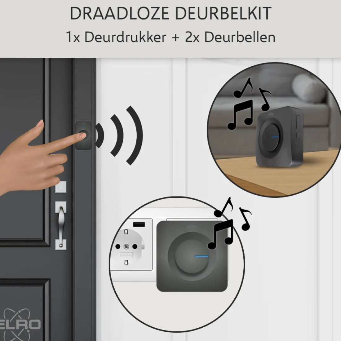 draadloze_deurbel_set__pl_1-1.webp Deurbel*ELRO Draadloze Deurbel Set – Plug-In Ontvanger + Batterij Ontvanger (Db3000Pb-P1C2B)