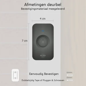 Deurbel*ELRO Draadloze Deurbel Set – 2X Plug-In Ontvanger (Db2000Pl-P1C2B)