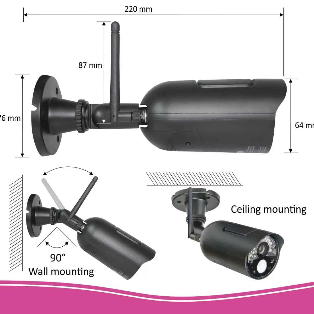draadloze_hd_beveiligings_4.webp Draadloze camera's*ELRO Draadloze Hd Beveiligingscamera Set Met 7" Scherm En App (Cz30Rips)