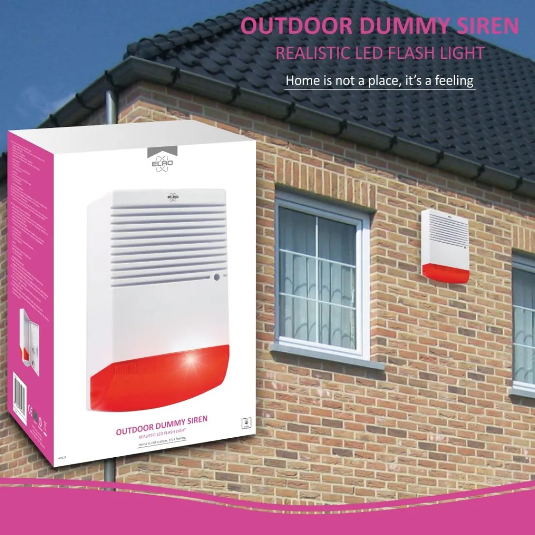 dummy_alarmsirene_met_kni_1.webp Dummy alarm*ELRO Dummy Alarmsirene Met Knipperend Led Licht (Ads1F)