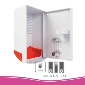 Dummy alarm*ELRO Dummy Alarmsirene Met Knipperend Led Licht (Ads1F)