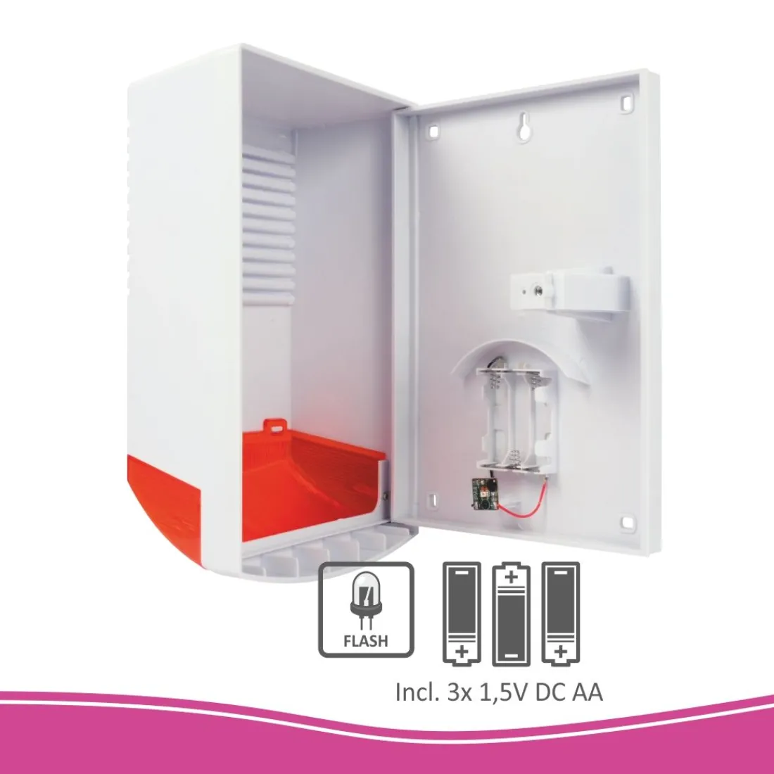 dummy_alarmsirene_met_kni_3.webp Dummy alarm*ELRO Dummy Alarmsirene Met Knipperend Led Licht (Ads1F)