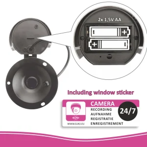 Dummy camera's*ELRO Dummy Outdoor Camera Aluminium Met Led Flash Light - Outdoor (Cdb27F)
