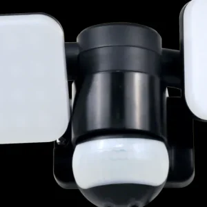 Floodlight*ELRO Duo Led Buitenlamp Met Bewegingssensor – 2X 10W – 1200Lm – Ip54 Waterdicht - Zwart (Lf70-20-P)