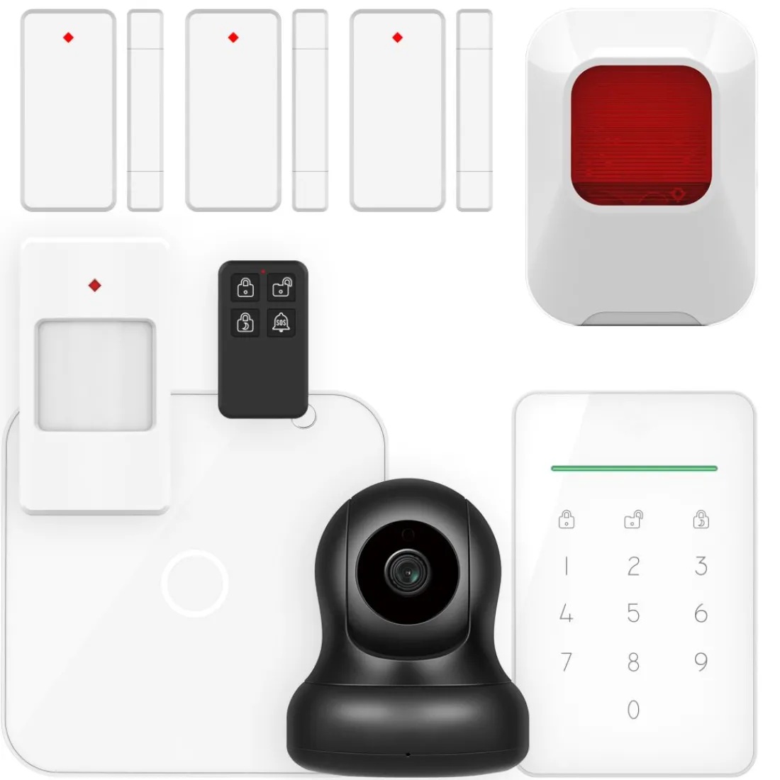 elro_ass_home_slim_draadl_0-1.webp Alarmsysteem zonder meldkamer | Alarmsysteem Home+*ELRO As90S Home+ Slim Draadloos Alarmsysteem – Met Extra Camera En Binnensirene