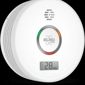 Koolmonoxidemelders*ELRO Pro Design Koolmonoxidemelder Met 10 Jaar Batterij - Automatische Zelftest - Voldoet Aan Europese Norm En50291 (Pk4910)