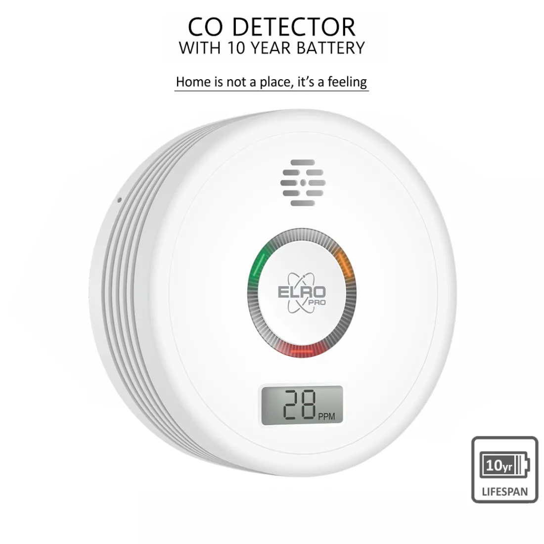 elro_pro_design_koolmonox_3.webp Koolmonoxidemelders*ELRO Pro Design Koolmonoxidemelder Met 10 Jaar Batterij - Automatische Zelftest - Voldoet Aan Europese Norm En50291 (Pk4910)