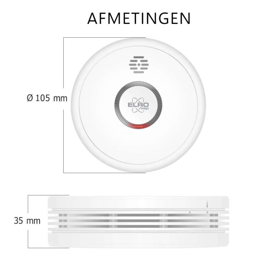 elro_pro_design_rookmelde_9.webp Rookmelders*ELRO Pro Design Rookmelder Met Automatische Zelftest En 10 Jaar Batterij - 6 Stuks (Ps4910)