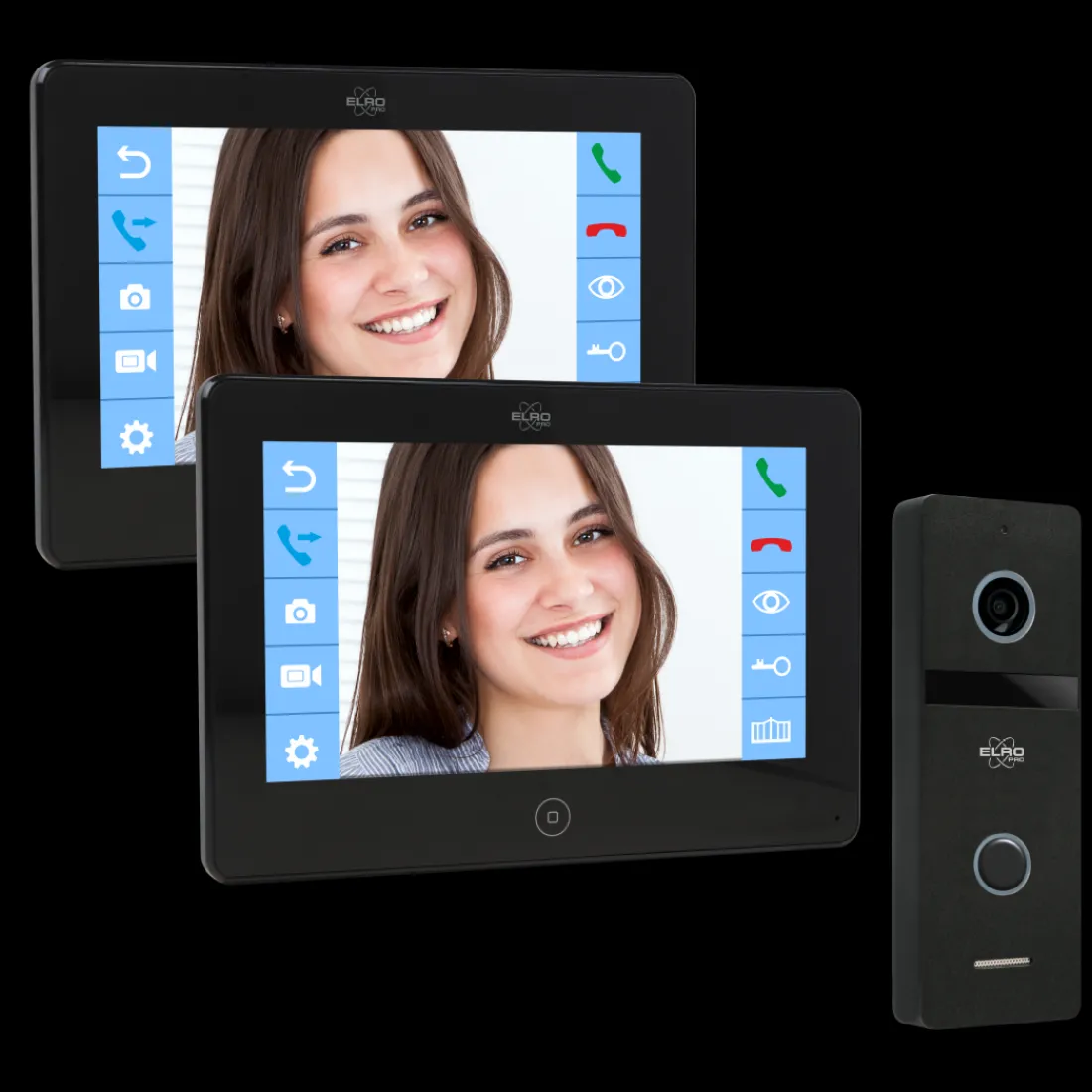 elro_pro_pv_full_hd_video_0-1.webp Video deur intercom | Deurintercom met camera*ELRO Pro Pv40 Full Hd Video Deur Intercom Systeem Met Extra Monitor (Pv40)