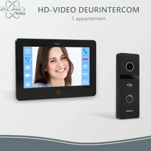 Video deur intercom | Deurintercom met camera*ELRO Pro Pv40 Full Hd Video Deur Intercom Systeem Met Extra Monitor (Pv40)