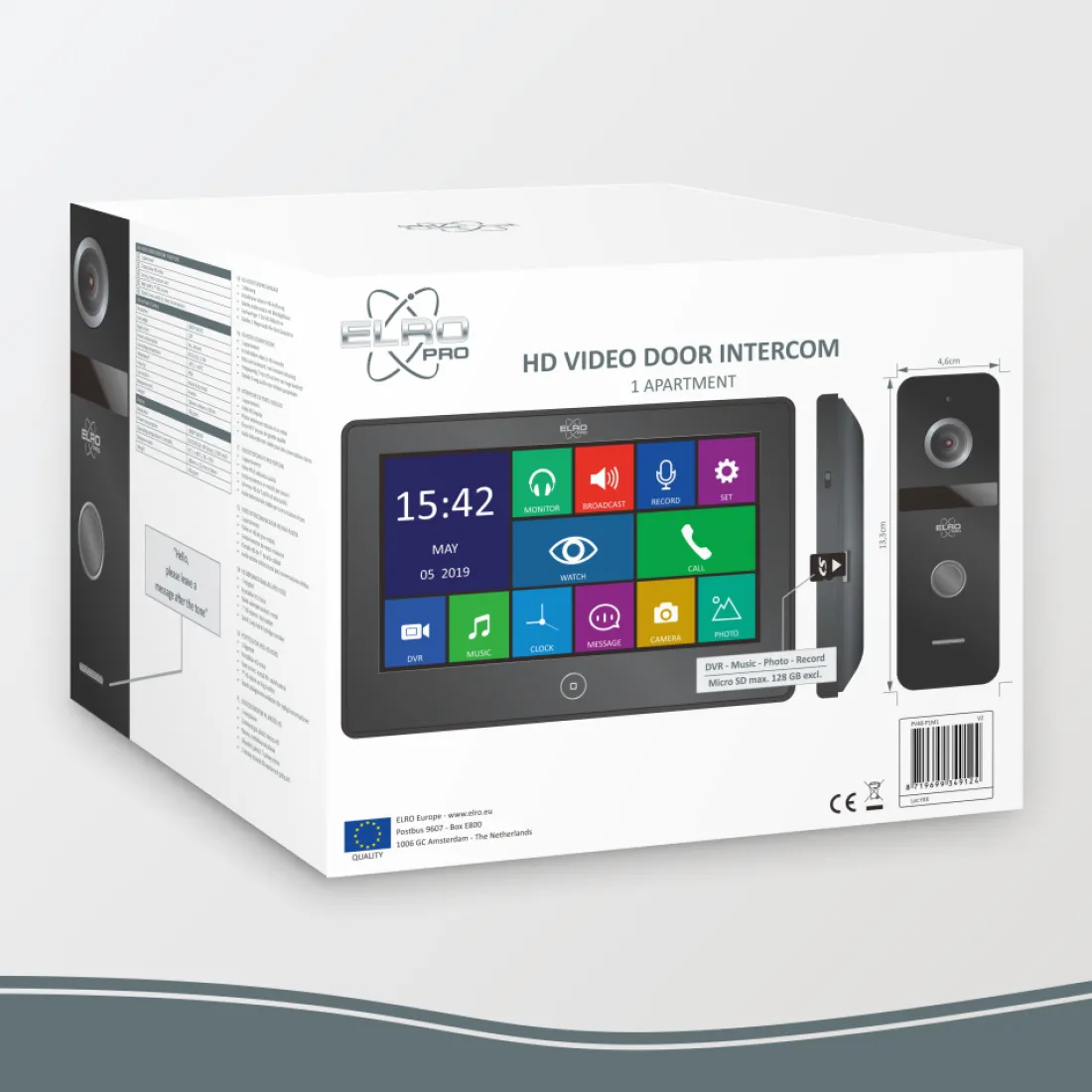 elro_pro_pv_full_hd_video_11-1.webp Video deur intercom | Deurintercom met camera*ELRO Pro Pv40 Full Hd Video Deur Intercom Systeem Met Extra Monitor (Pv40)