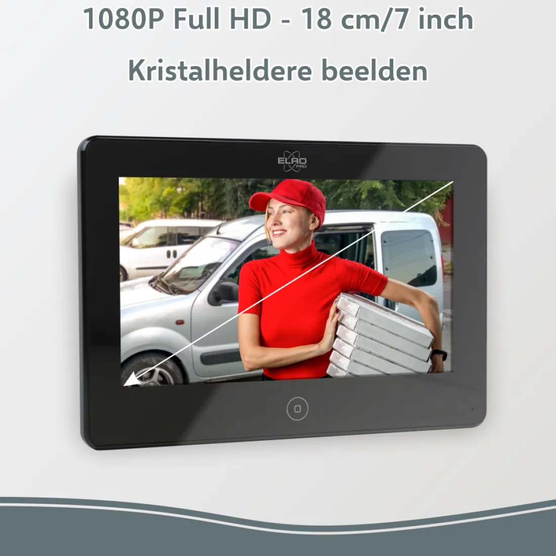 elro_pro_pv_full_hd_video_4.webp Video deur intercom | Deurintercom met camera*ELRO Pro Pv40 Full Hd Video Deur Intercom Systeem - 2 Appartementen (Pv40)