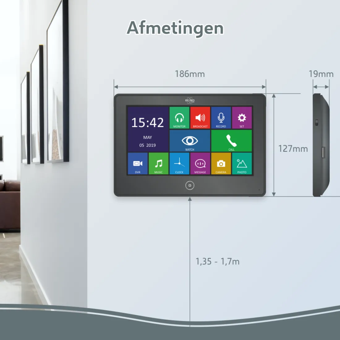elro_pro_pv_full_hd_video_5.webp Video deur intercom | Deurintercom met camera*ELRO Pro Pv40 Full Hd Video Deur Intercom Systeem - 2 Appartementen (Pv40)