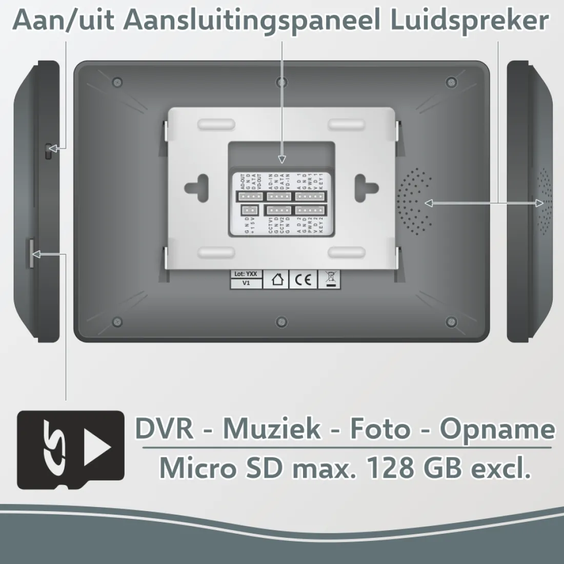 elro_pro_pv_full_hd_video_6.webp Video deur intercom | Deurintercom met camera*ELRO Pro Pv40 Full Hd Video Deur Intercom Systeem - 2 Appartementen (Pv40)