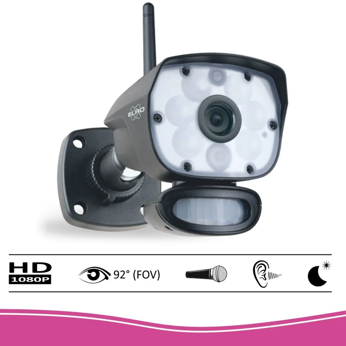 extra_camera_voor_elro_cz_1-1.webp Draadloze camera's*ELRO Extra Camera Voor Cz60Rip Color Night Vision Beveiligingscamera Set (Cc60Rxx)