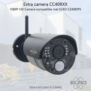 Draadloze camera's*ELRO Extra Camera Voor Cz40Rips 1080P Hd Draadloze Beveiligingscamera Set (Cc40Rxx)