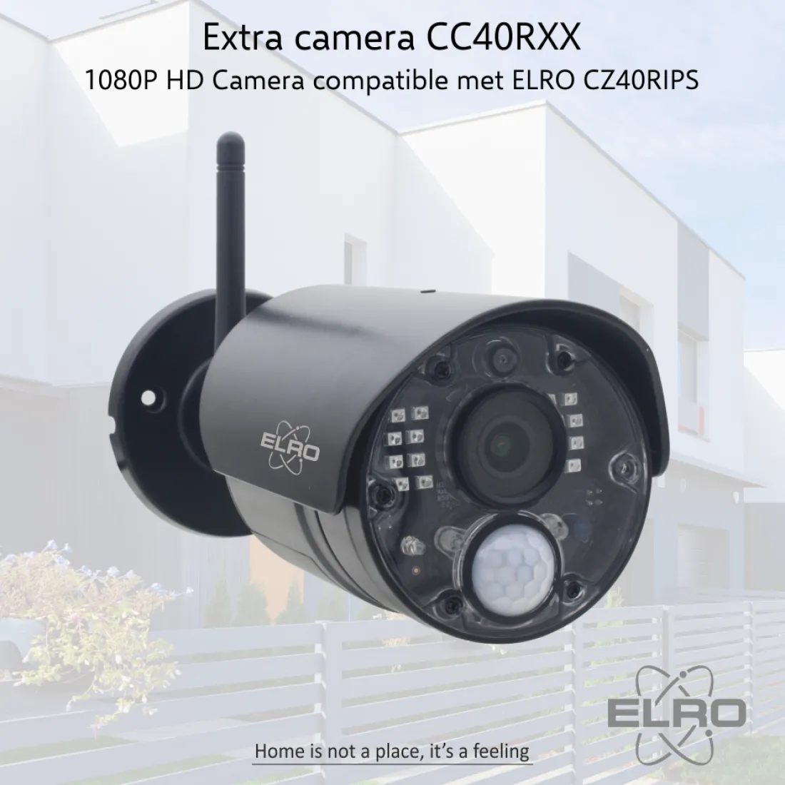 extra_camera_voor_elro_cz_1.webp Draadloze camera's*ELRO Extra Camera Voor Cz40Rips 1080P Hd Draadloze Beveiligingscamera Set (Cc40Rxx)