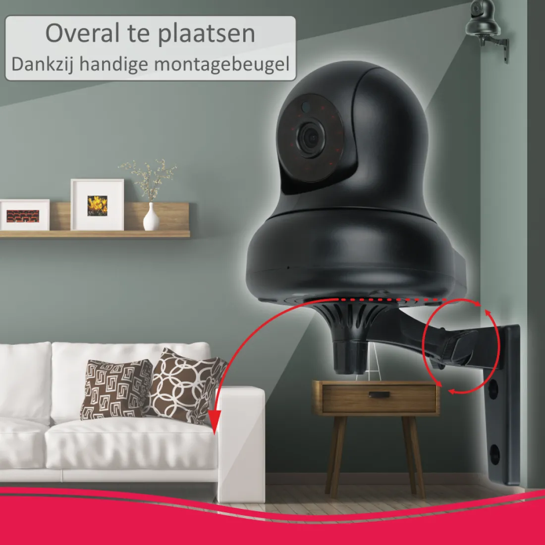 full_hd_pantilt_beveiligi_6.webp Accessoires alarmsystemen | Alarmsysteem Home+*ELRO Full Hd Pan/Tilt Beveiligingscamera Voor As90S Home+ Alarmsysteem (As90Ca)