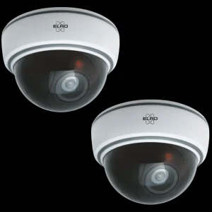 Dummy camera met led | Dummy camera's*ELRO Indoor Dummy Dome Camera Met Flash Light - 2 Pack (Cdd15F)