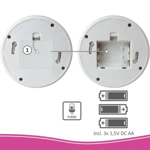 Dummy camera met led*ELRO Indoor Dummy Dome Camera Met Flash Light - 4 Pack (Cdd15F)