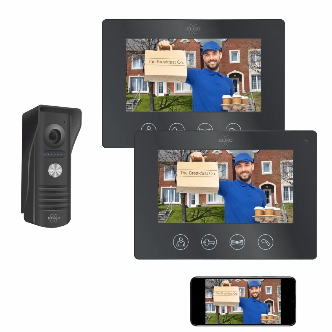 ip_wifi_deurintercom_met__0.webp Video deur intercom | Deurintercom met camera*ELRO Ip Wifi Deurintercom Met 2 Monitoren (Dv50)