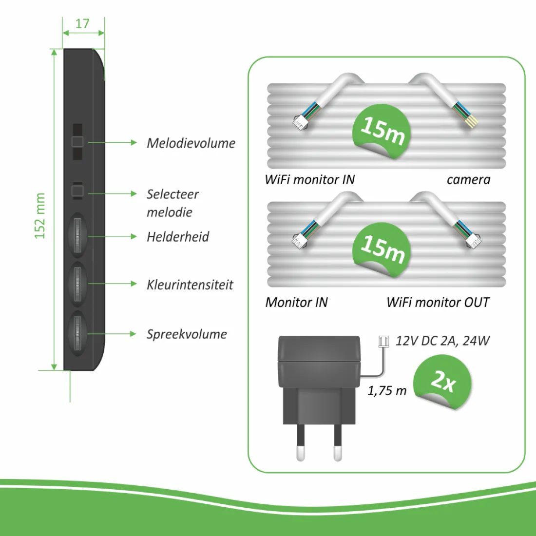 ip_wifi_deurintercom_met__3.webp Video deur intercom | Deurintercom met camera*ELRO Ip Wifi Deurintercom Met 2 Monitoren (Dv50)