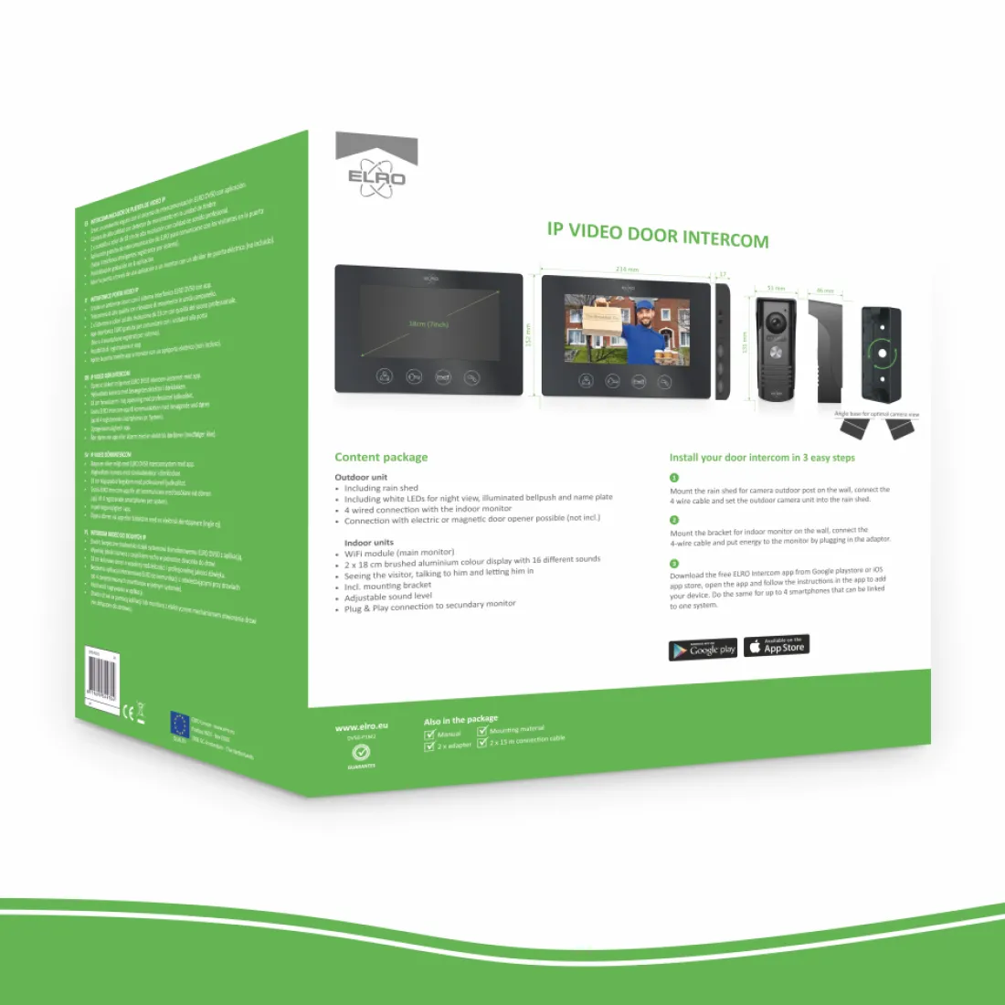 ip_wifi_deurintercom_met__8.webp Video deur intercom | Deurintercom met camera*ELRO Ip Wifi Deurintercom Met 2 Monitoren (Dv50)